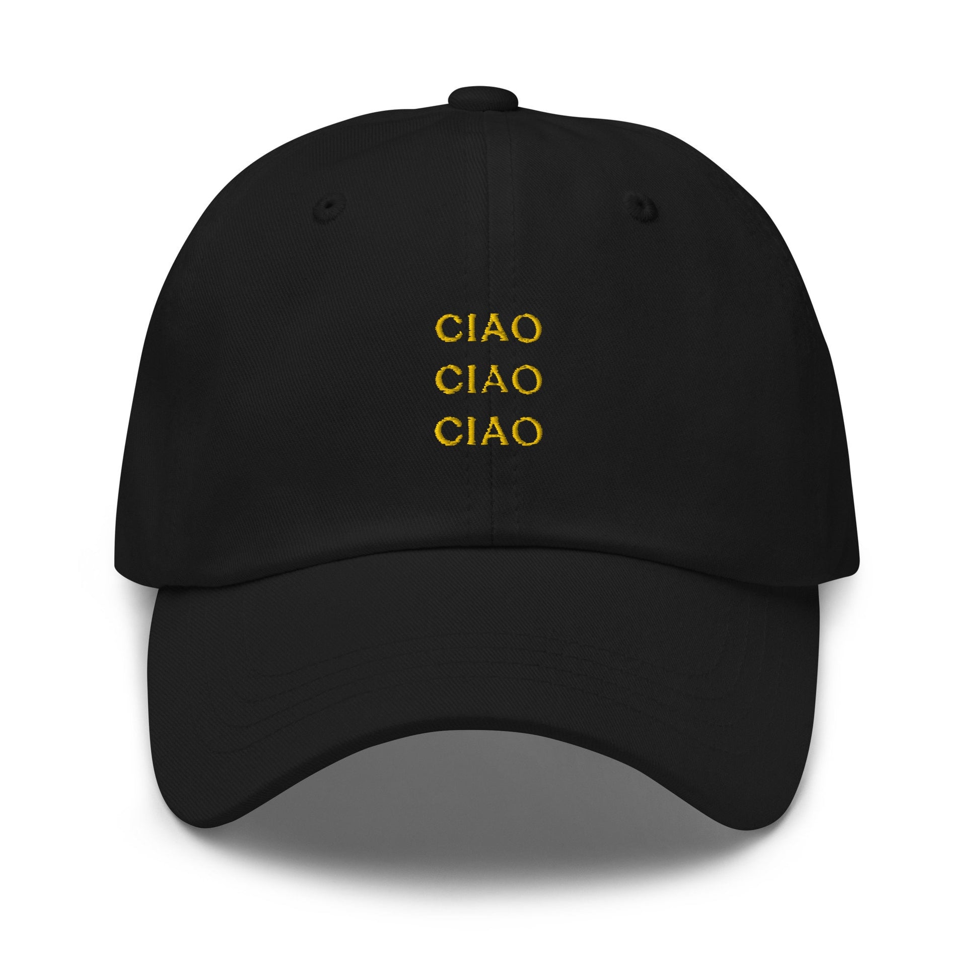 Ciao Hat - Italy, Italian, Hello, Goodbye - Cotton Embroidered Cap