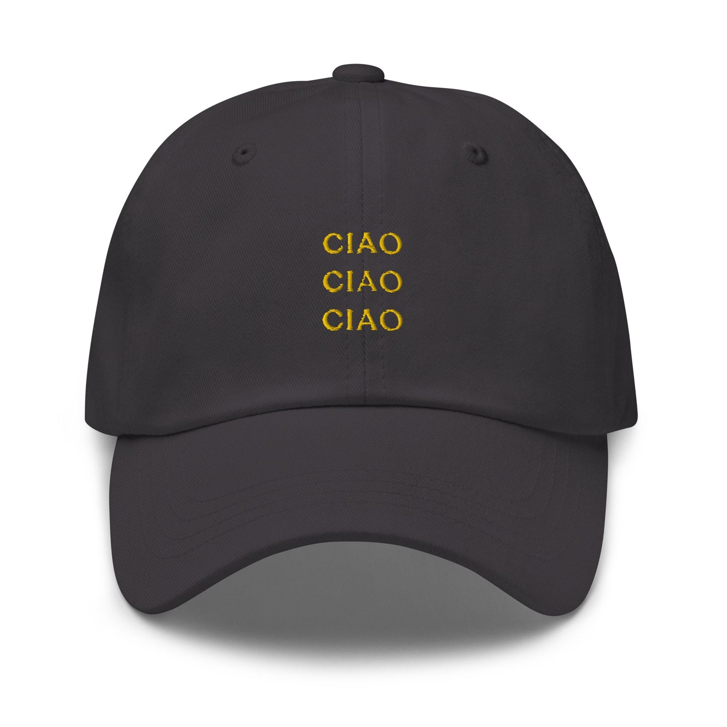 Ciao Hat - Italy, Italian, Hello, Goodbye - Cotton Embroidered Cap