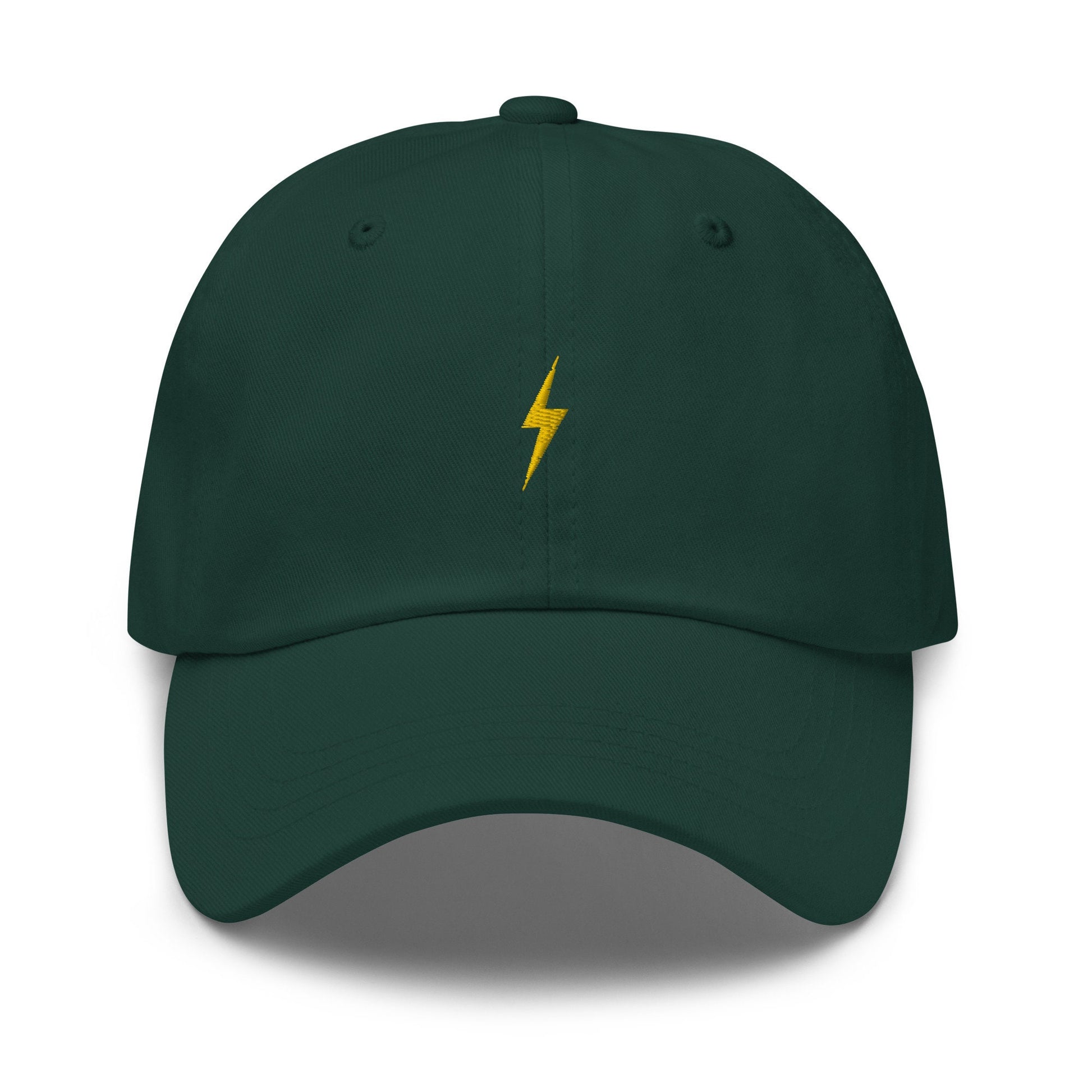 Lightning Bolt Hat - Cotton Embroidered Cap - Multiple Colors