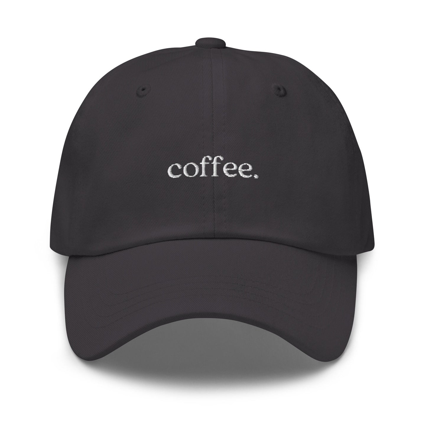 Coffee Dad Hat - For Espresso, Java, Latte and Cappuccino Lovers - Cotton Embroidered Baseball Hat