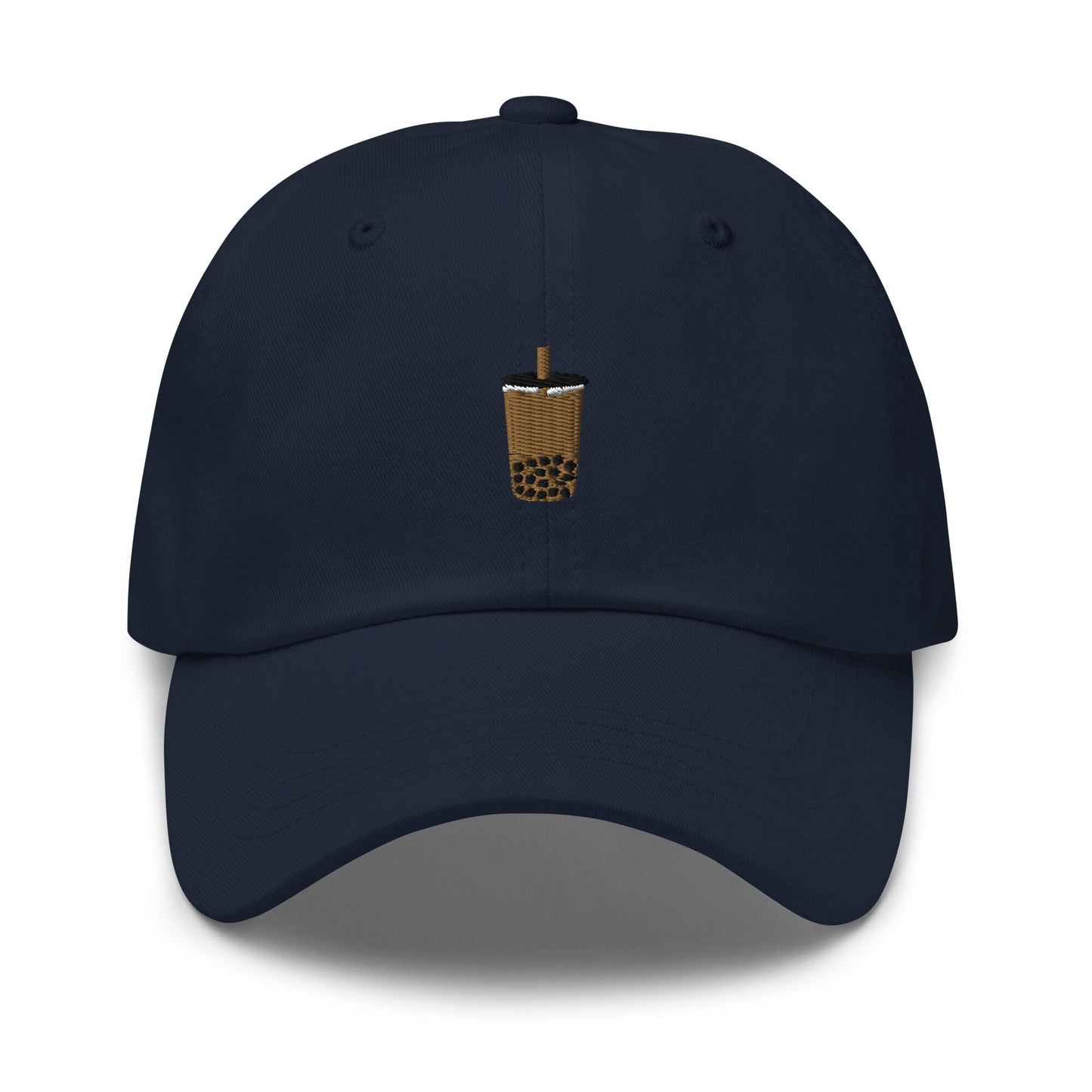 Boba Hat - Bubble Tea - Milk Tea - Tapioca - Cotton Embroidered Baseball Cap