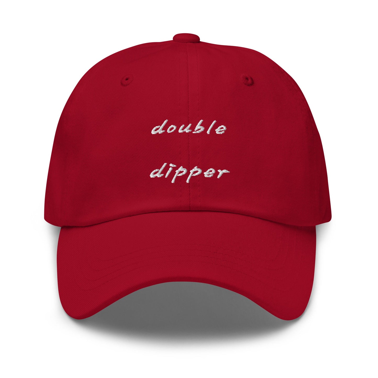 Double Dipper Hat - For Sauce Lovers, and Risk Takers - Faux Pas - Cotton Embroidered Baseball Cap