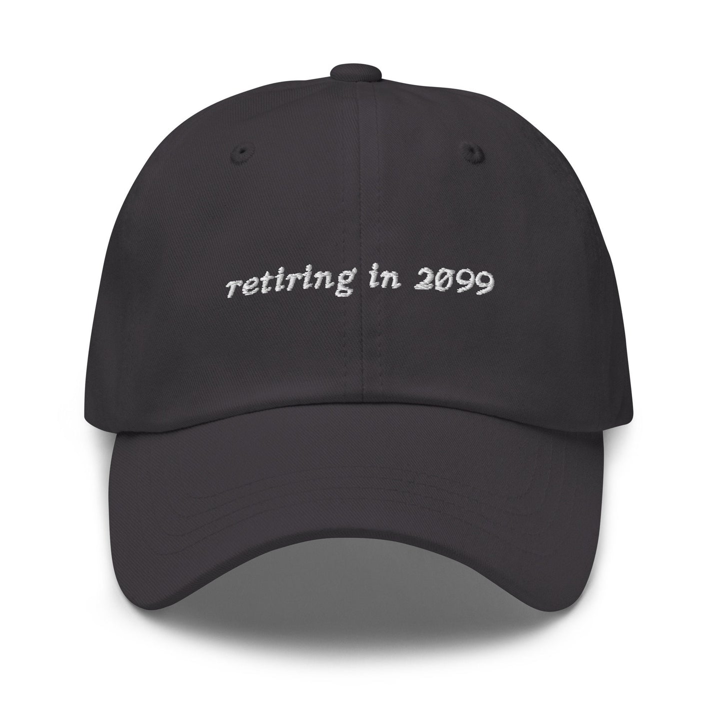 Retirement Hat - Funny Hat for the Economically Challenged Generation - Recession - Inflation - Cotton Embroidered Baseball Cap
