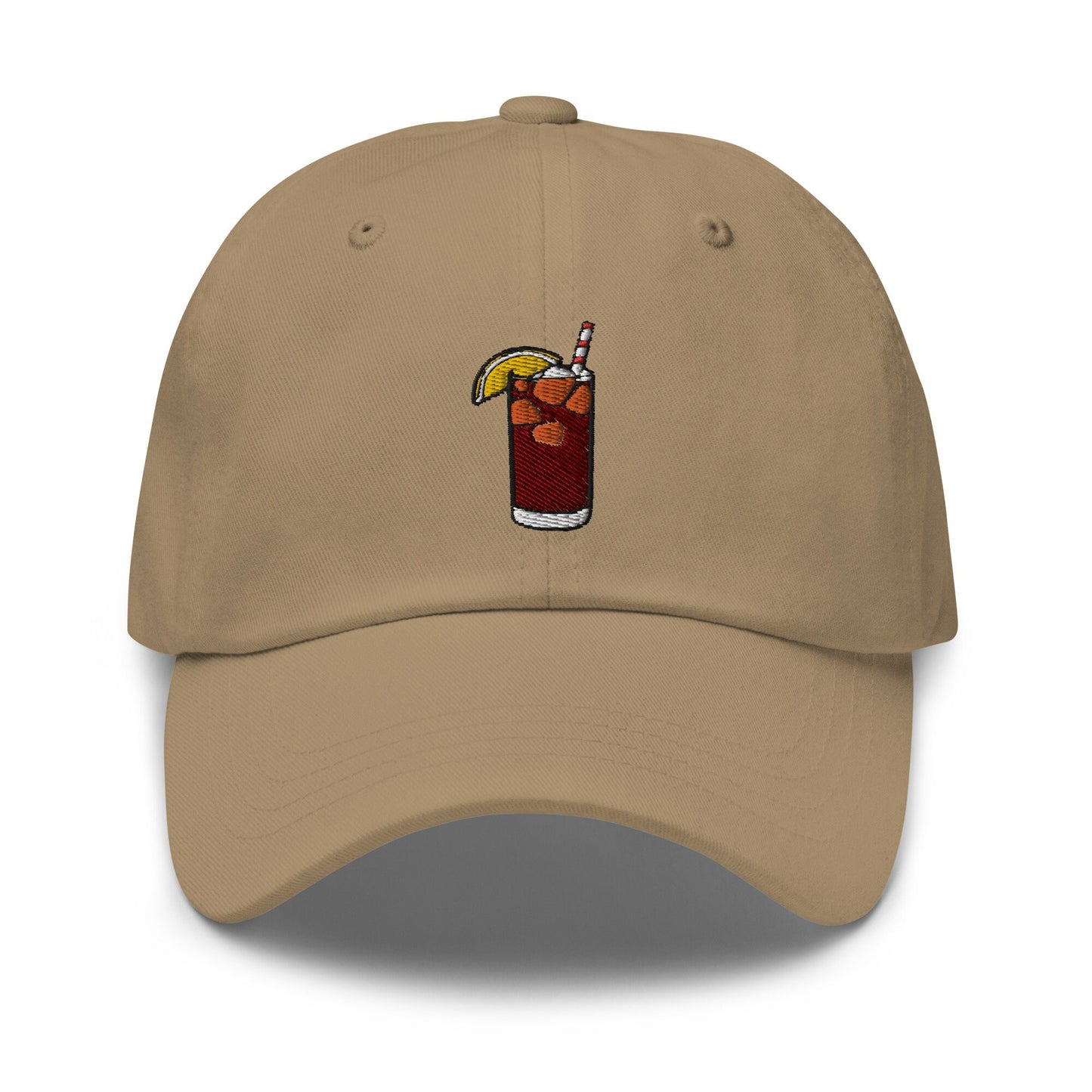 Long Island Iced Tea Dad Hat  - Gift for Gin, Vodka, Tequila, Rum based cocktail lovers - Embroidered Cotton Cap