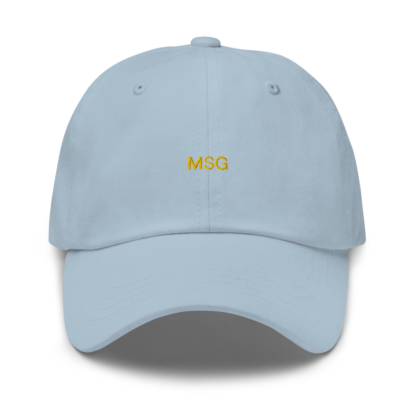 MSG Dad Hat - Gift for Asian Food Lovers - Cotton Embroidered Baseball Cap - Multiple Colors