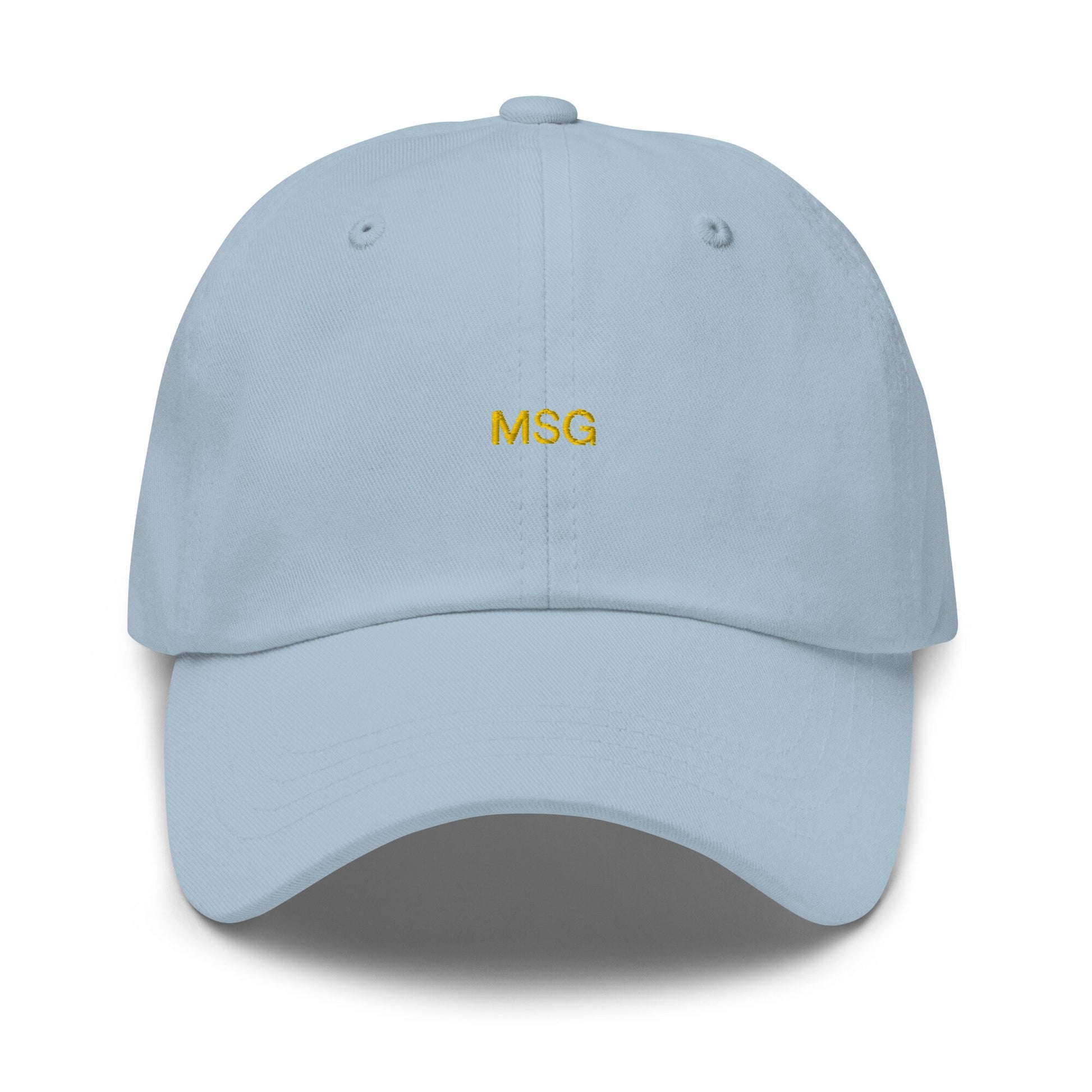 MSG Dad Hat - Gift for Asian Food Lovers - Cotton Embroidered Baseball Cap - Multiple Colors