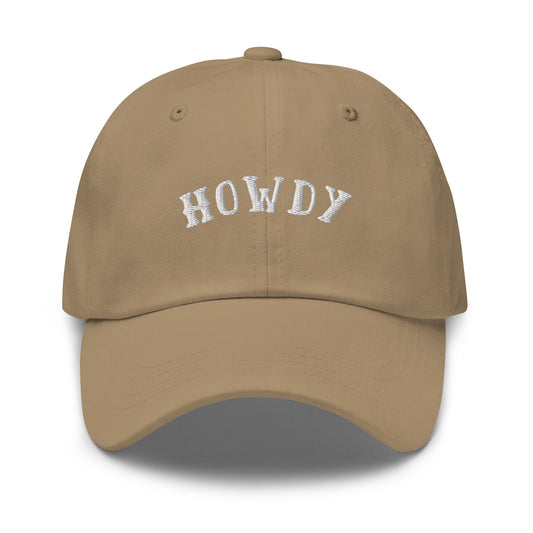 Howdy Dad Hat - Embroidered Cotton Cap