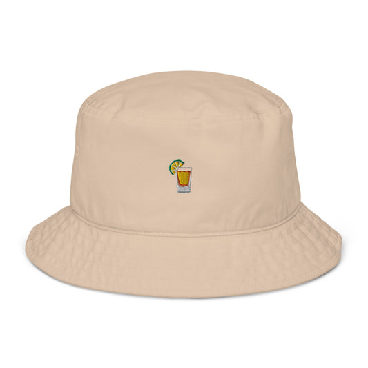 Tequila Shot Bucket Hat - Embroidered 100% Organic Cotton