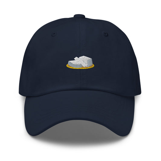 Tofu Hat - Asian Food Lovers - Soy Bean Stans - 100% Embroidered Cotton Dad Hat - Multiple Colours
