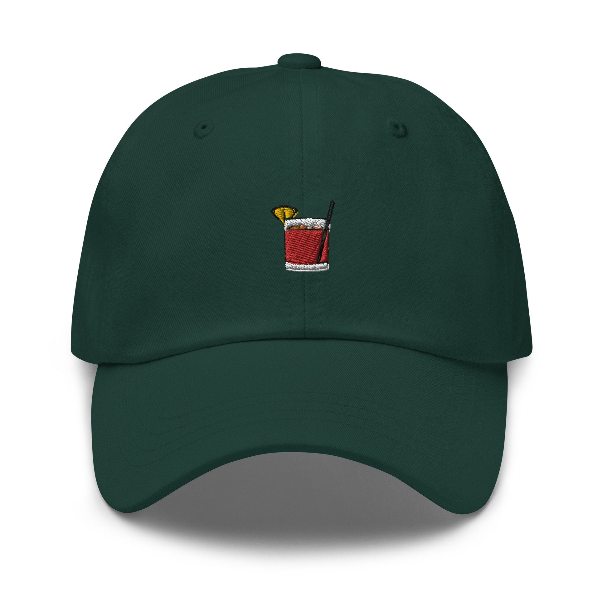 Old Fashioned Dad Hat - Gift for Cocktail Lovers - Minimalist Embroidered Cap - Multiple Colours