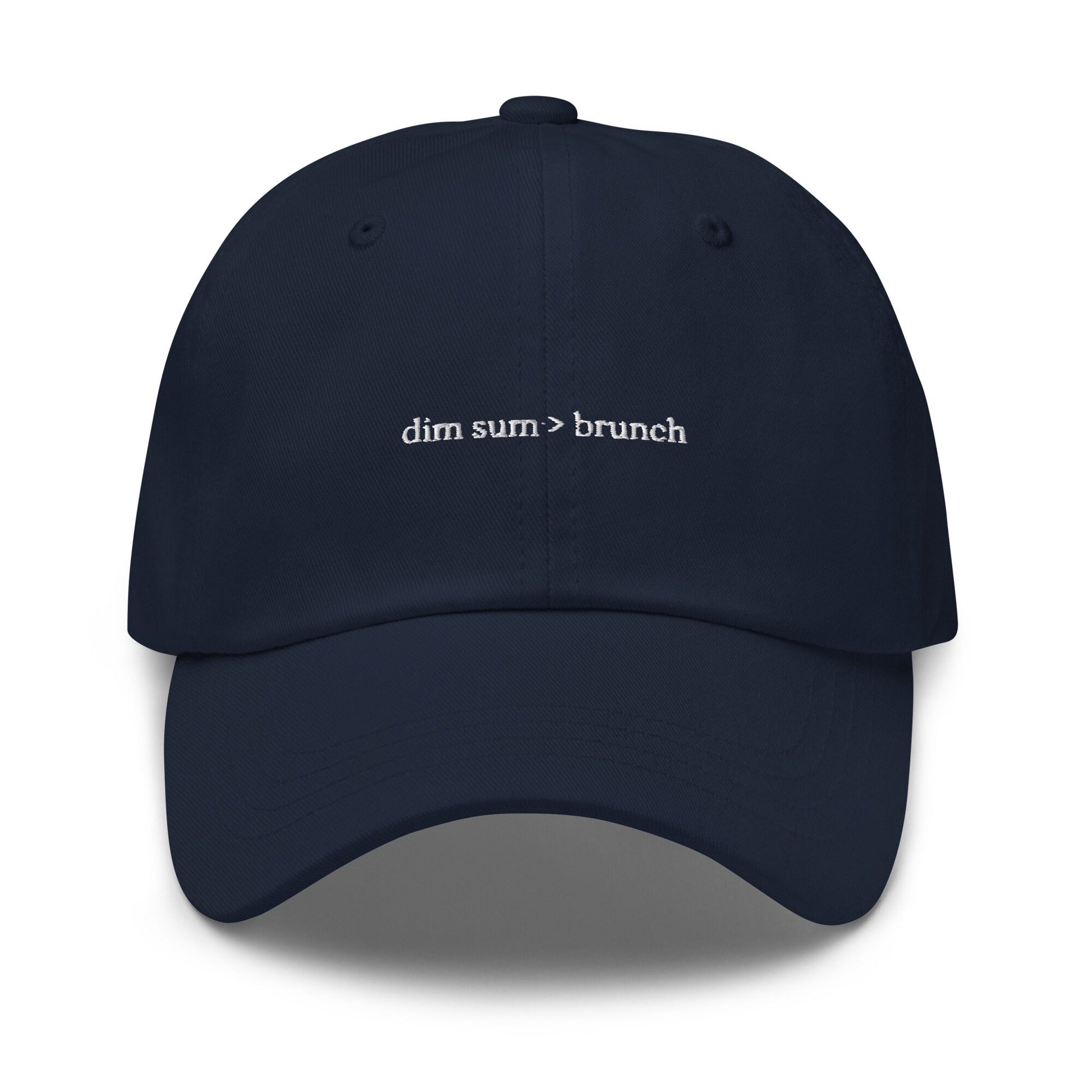 Dim Sum Dad Hat - Chinese Food Lovers Gift - Minimalist Embroidered Staff Cotton Hat