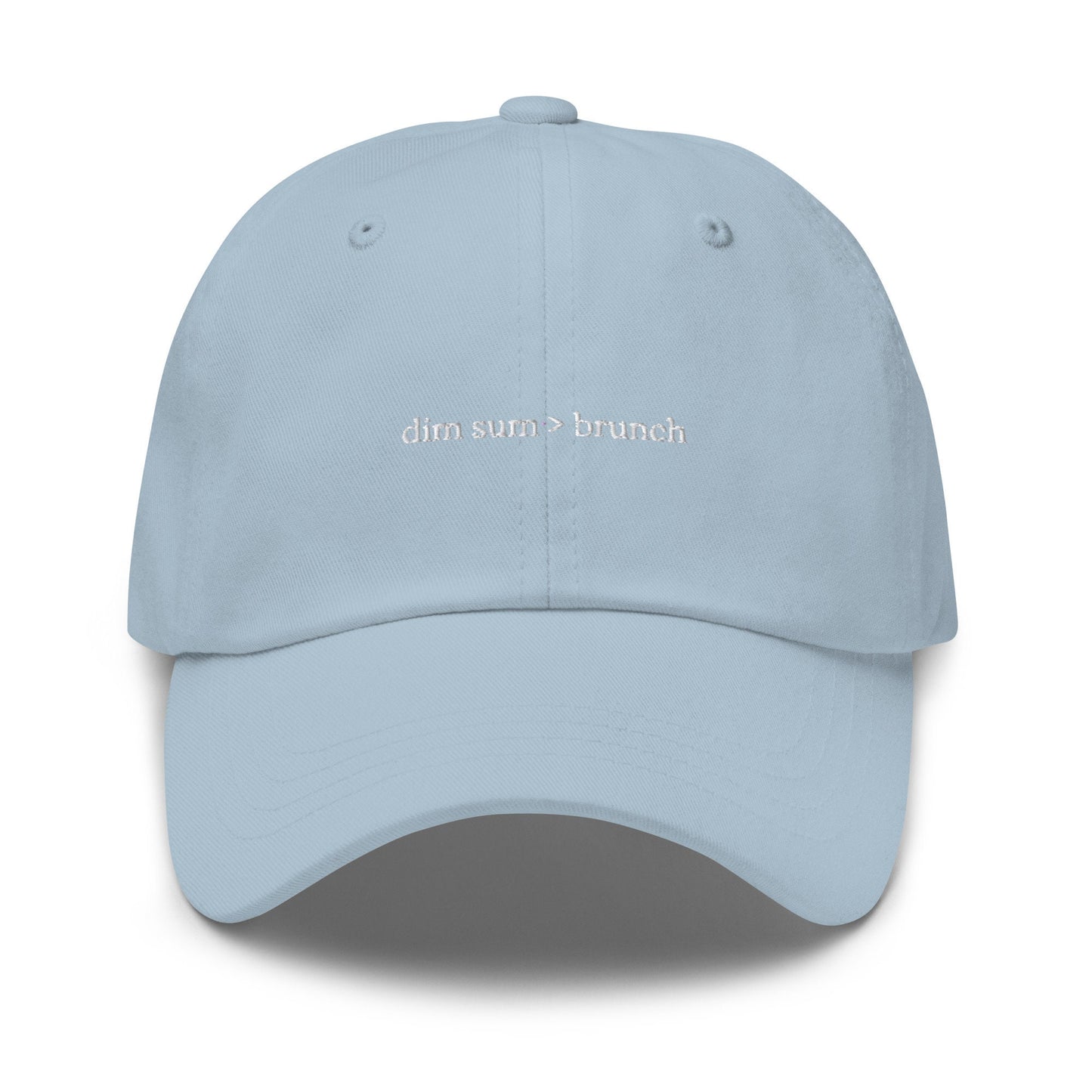 Dim Sum Dad Hat - Chinese Food Lovers Gift - Minimalist Embroidered Staff Cotton Hat