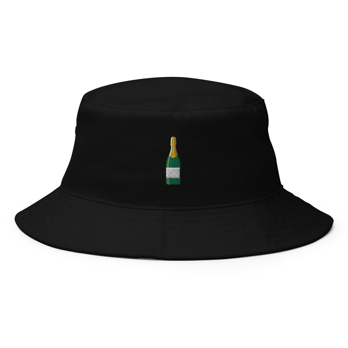 Champagne Bucket Hat - Gift for Wine & Bubbly Lovers - Cotton Embroidered - Multiple Colors - Customizable