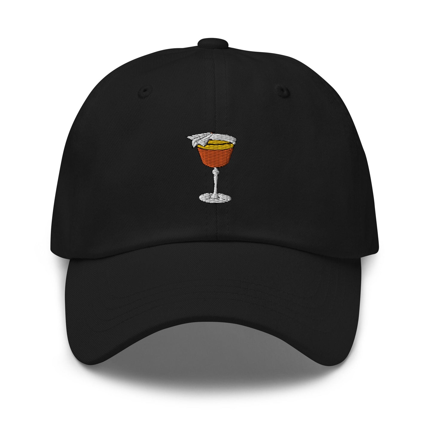 Paper Plane Dad Hat - Bourbon Aperol Cocktail Hat -  Cotton Embroidered Cap - Multiple Colors
