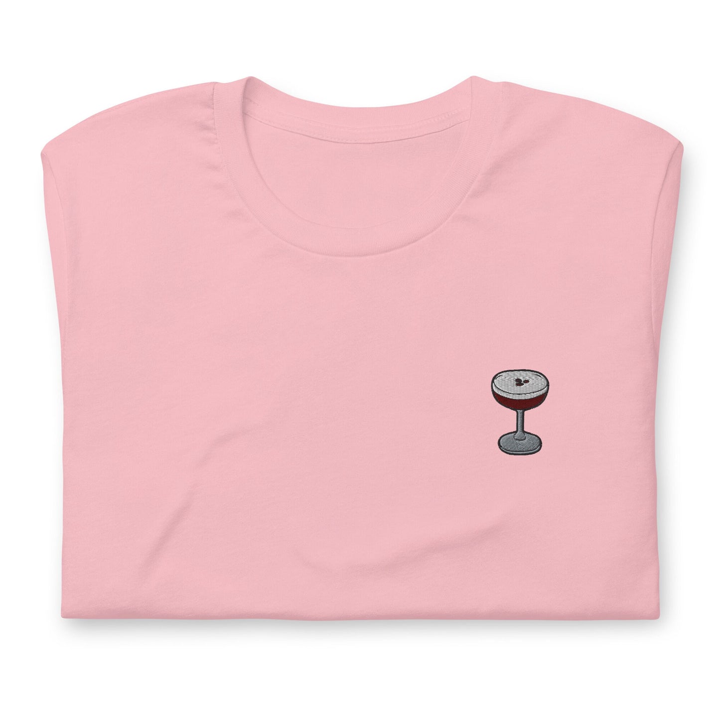 Espresso Martini T Shirt - Gift for Cocktail Lovers - Minimalist Embroidered Shirt - Multiple Colours