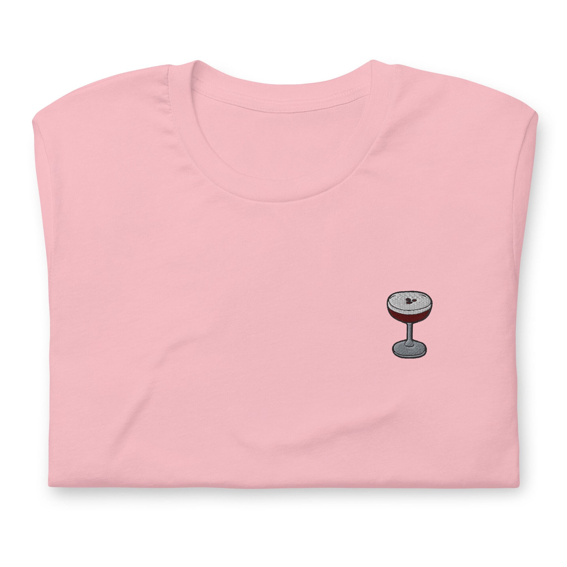 Espresso Martini T Shirt - Gift for Cocktail Lovers - Minimalist Embroidered Shirt - Multiple Colours