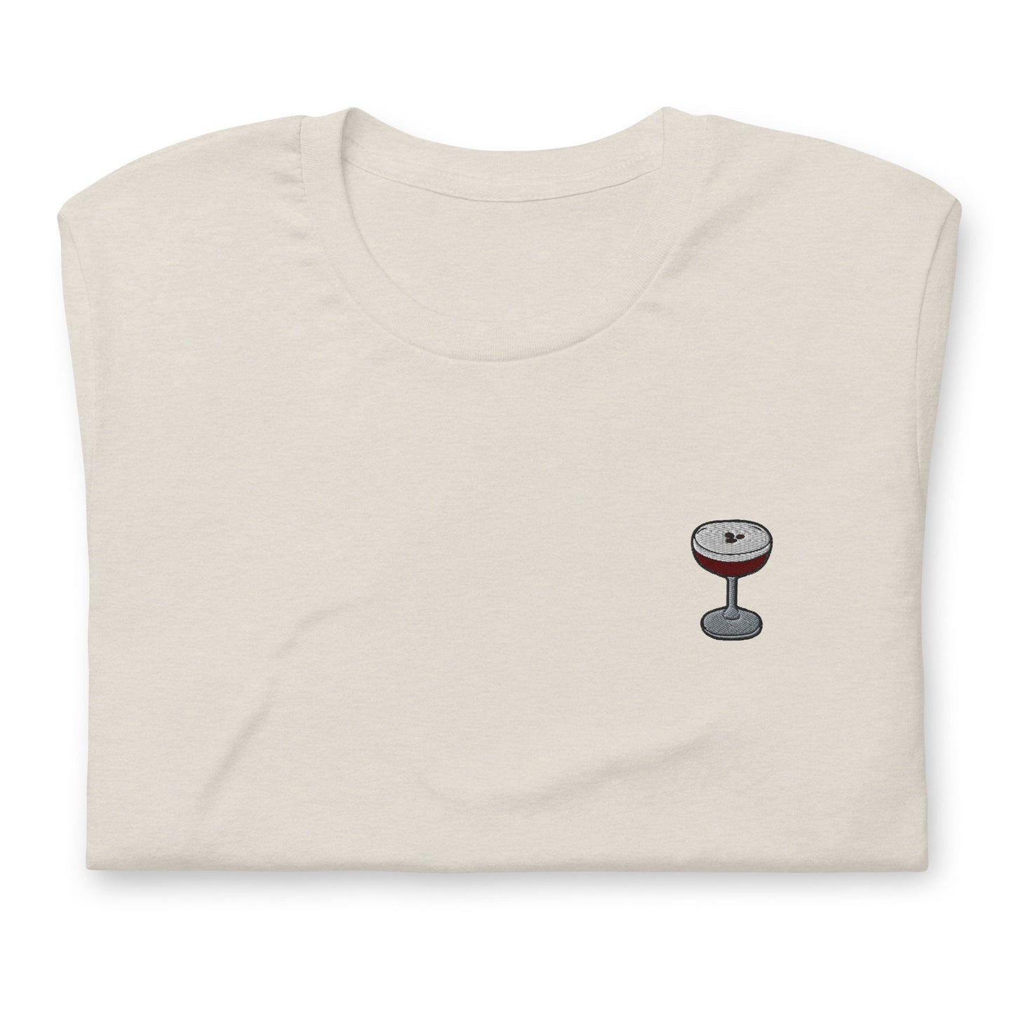Espresso Martini T Shirt - Gift for Cocktail Lovers - Minimalist Embroidered Shirt - Multiple Colours