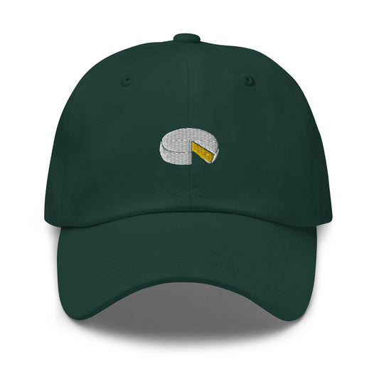 Brie Dad Hat - Gift for Cheese Lovers - Minimalist Embroidered Cap - Multiple Colours