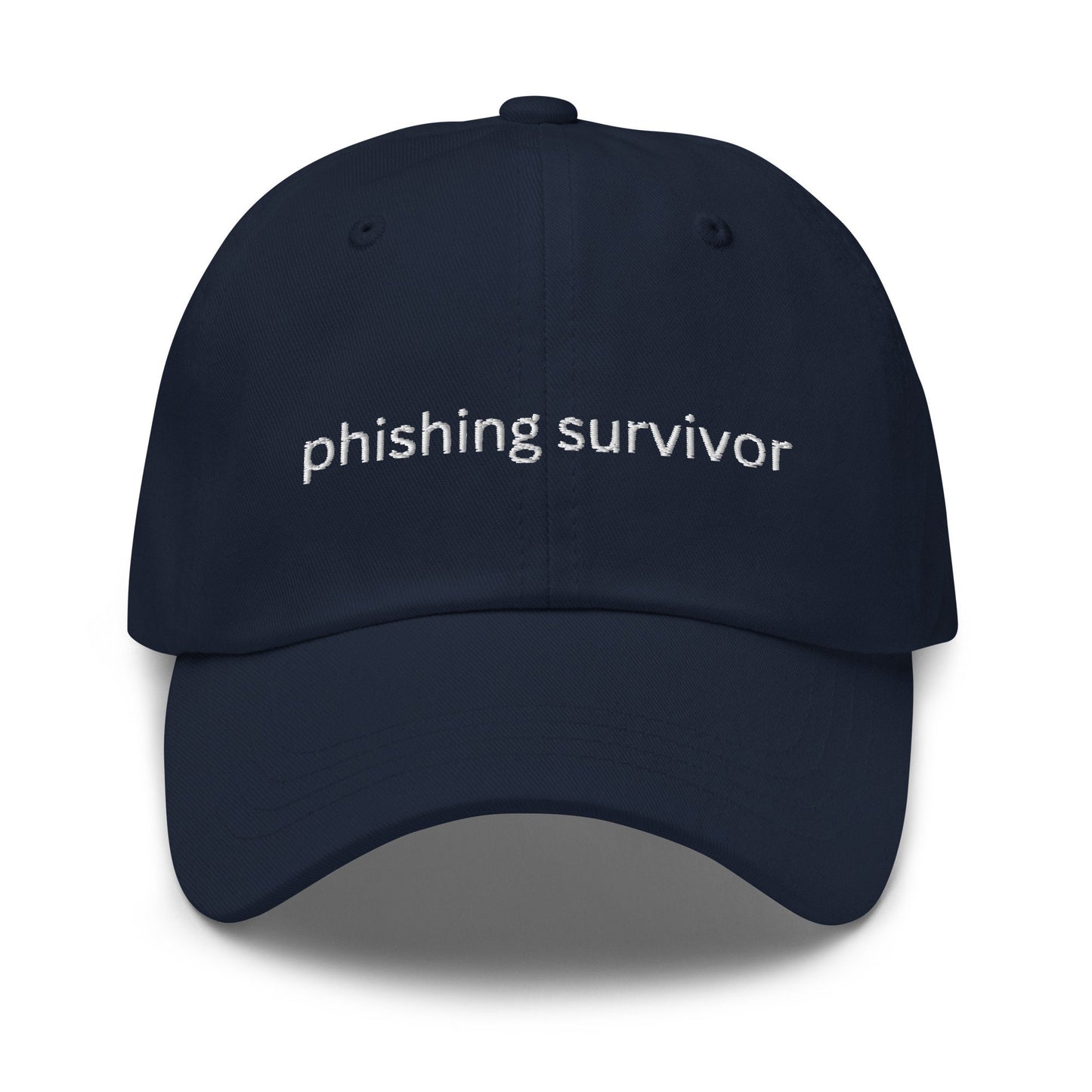 Phishing Survivor Hat - Office Humour - Cotton Embroidered - Unstructured - Multiple Colors