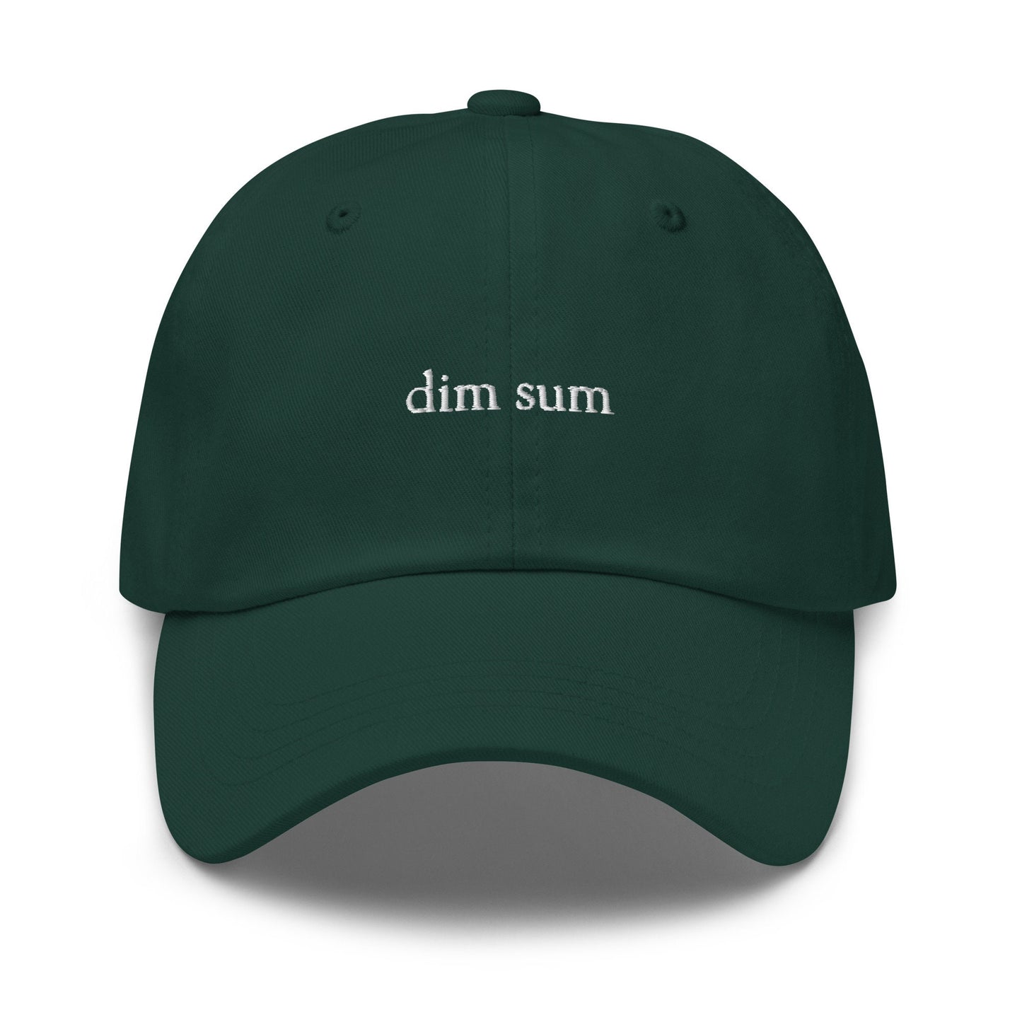 Dim Sum Hat - Chinese Food Lovers Gift - Minimalist Embroidered Cotton Cap