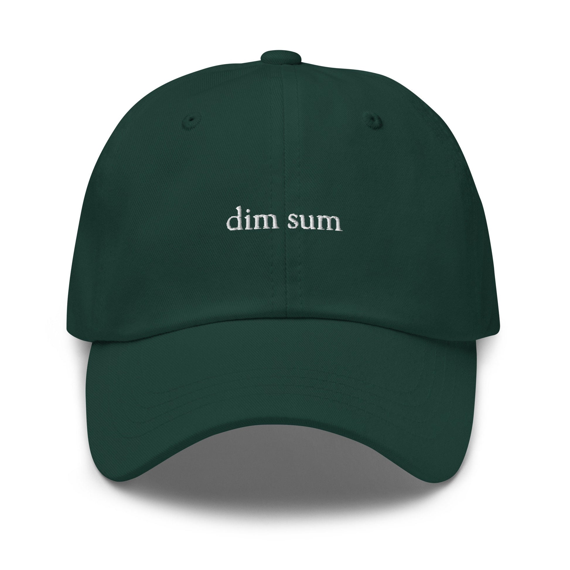 Dim Sum Hat - Chinese Food Lovers Gift - Minimalist Embroidered Cotton Cap