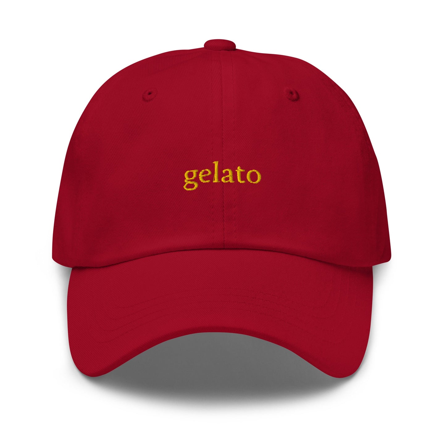 Gelato Dad Hat - Gift for Italian food lovers - Cotton embroidered Cap