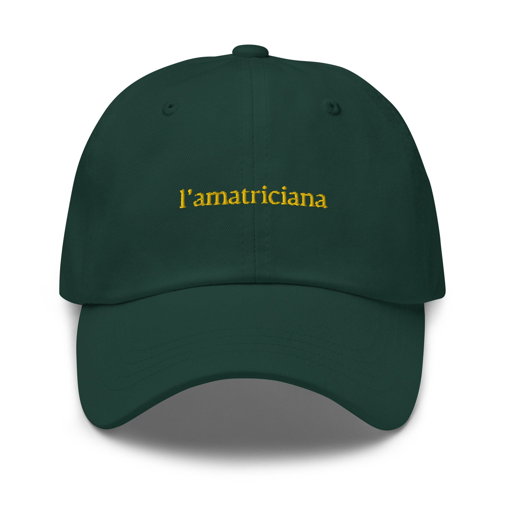 L’Amatriciana Dad Hat - Gift for Italian pasta lovers - Cotton embroidered Cap