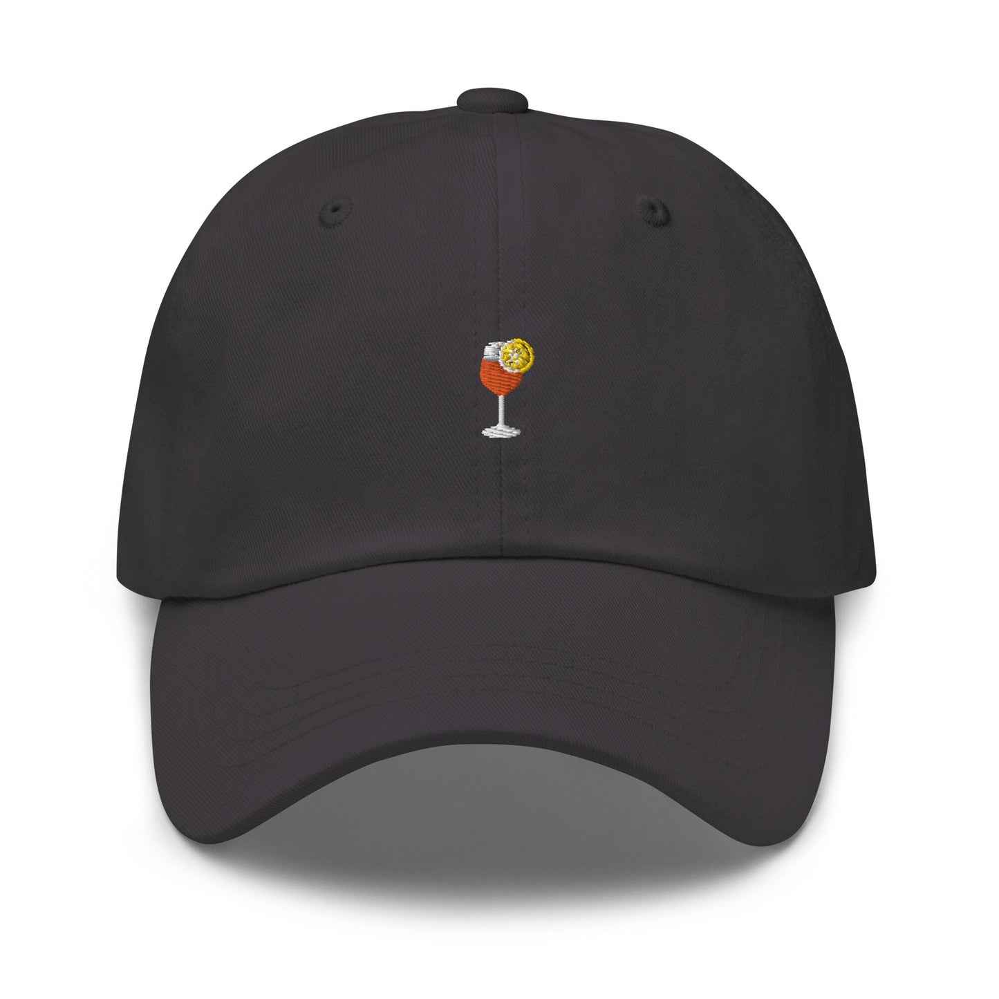 Aperol Spritz Hat - Trendy Cocktail Merch - Minimalist Embroidered Staff Cotton Hat