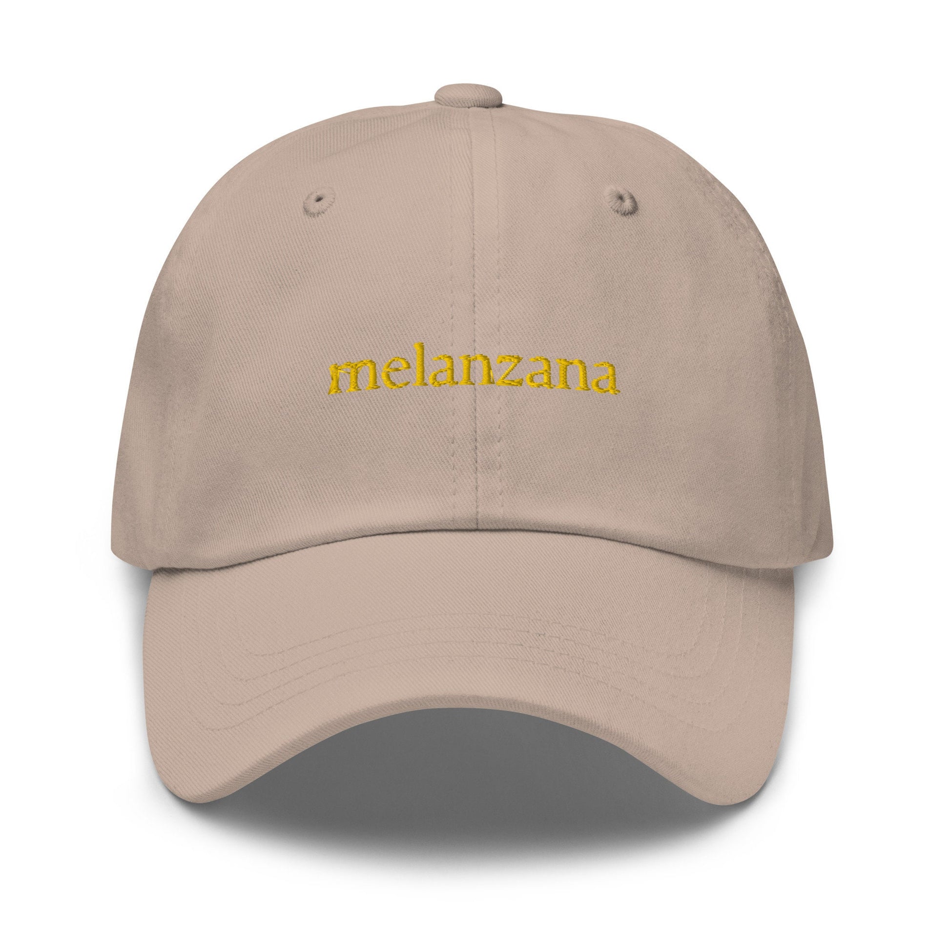 Melanzana Dad Hat - Gift for Italian Eggplant lovers - Cotton embroidered Cap