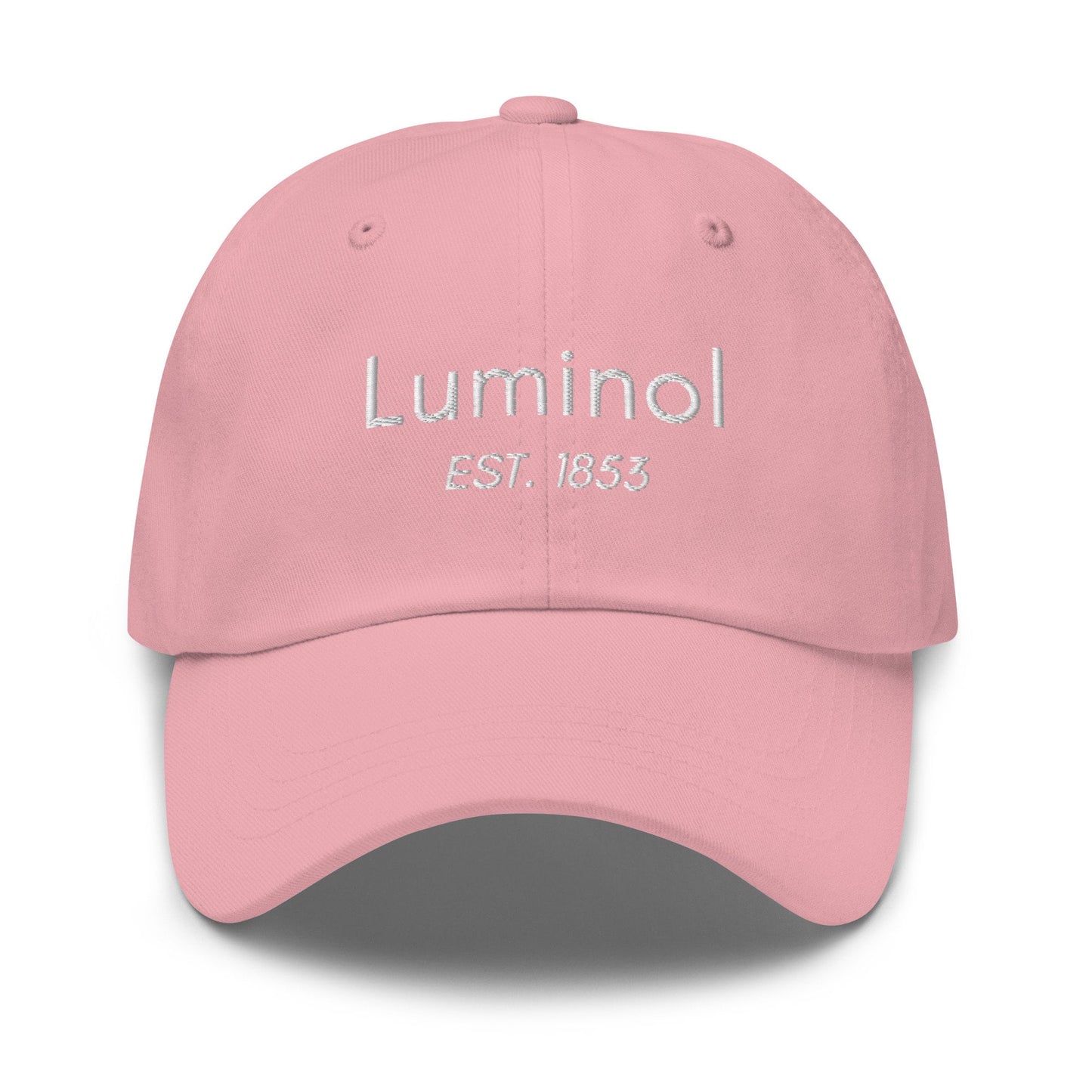 Luminol Hat: Embroidered Cotton Cap for True Crime Fans