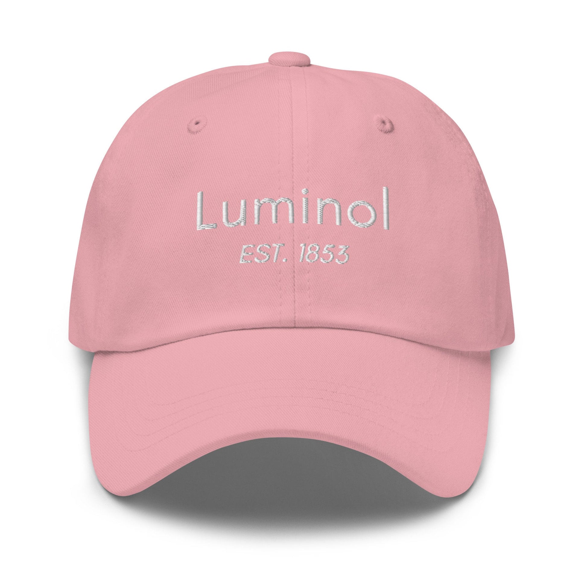 Luminol Hat: Embroidered Cotton Cap for True Crime Fans