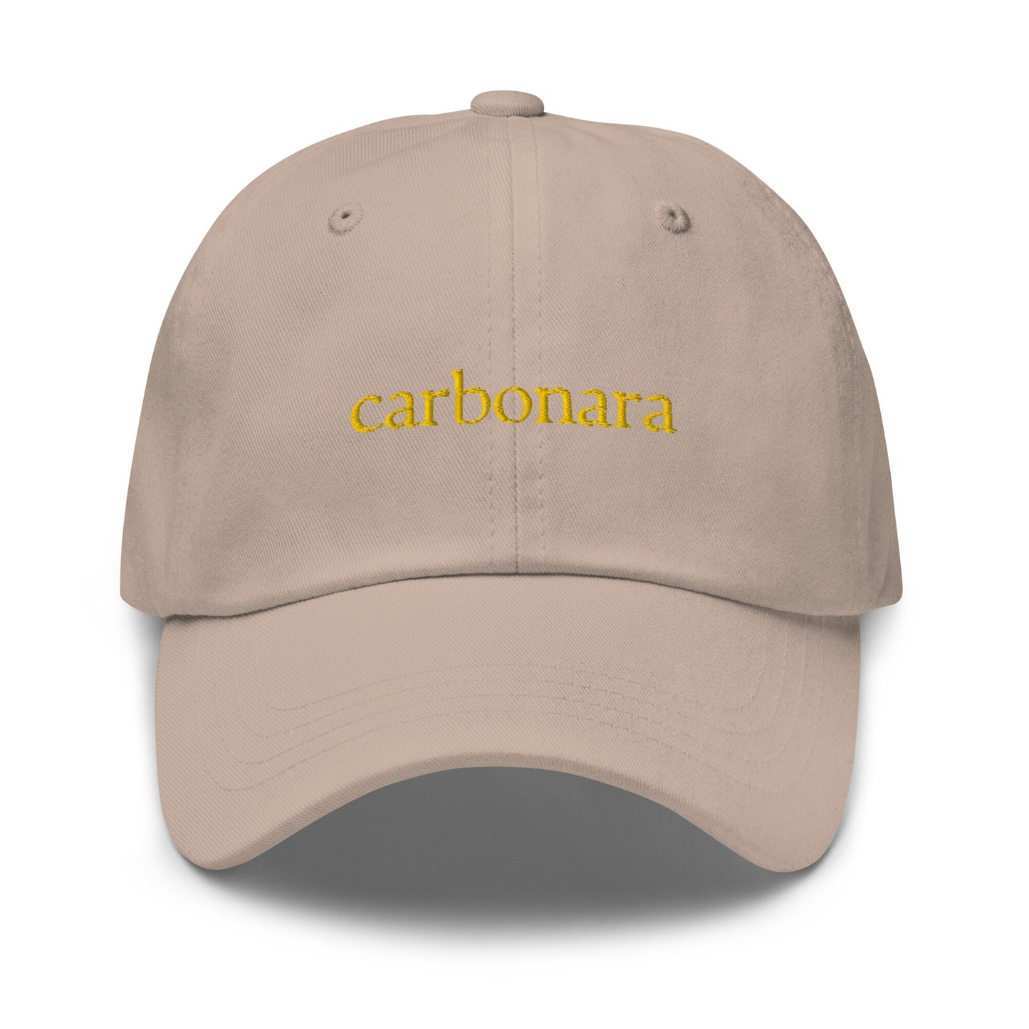 Carbonara Hat - Authentic Italian Food Fan gift - Pasta Carbonara Stans Only- Cotton embroidered Cap