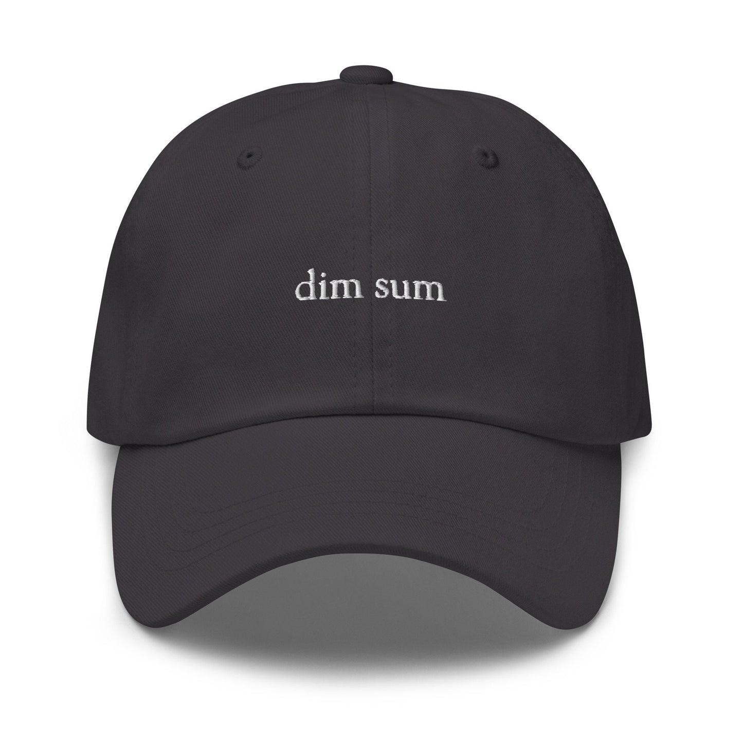 Dim Sum Hat - Chinese Food Lovers Gift - Minimalist Embroidered Cotton Cap