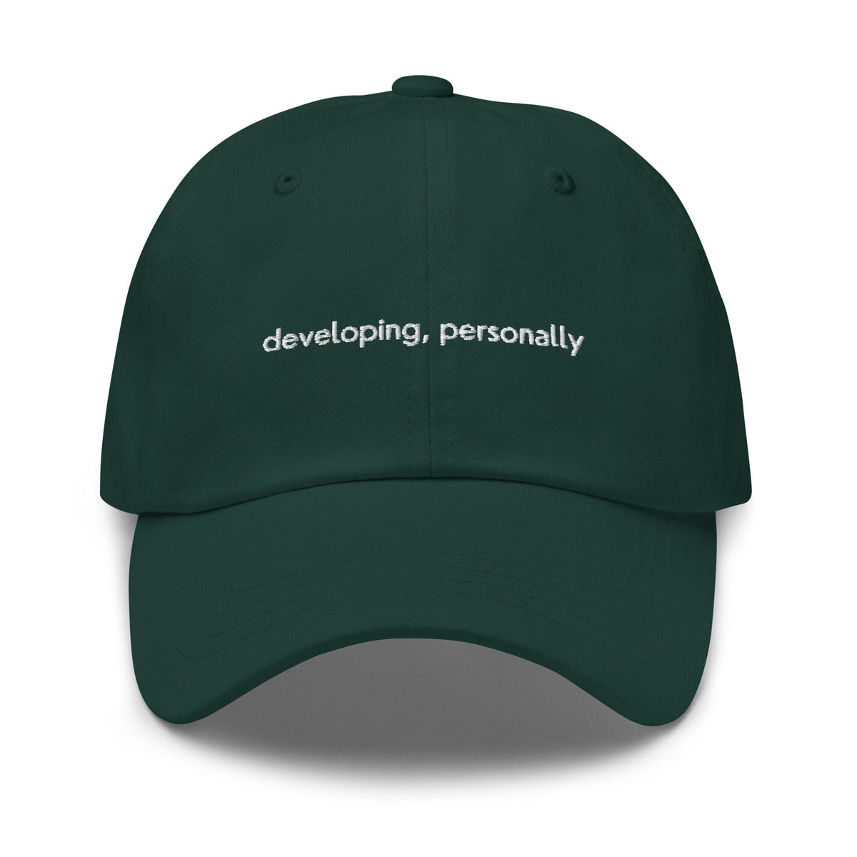 Personal Development Hat - Developing Personally - Corporate Humour - Cotton Embroidered Dad Hat