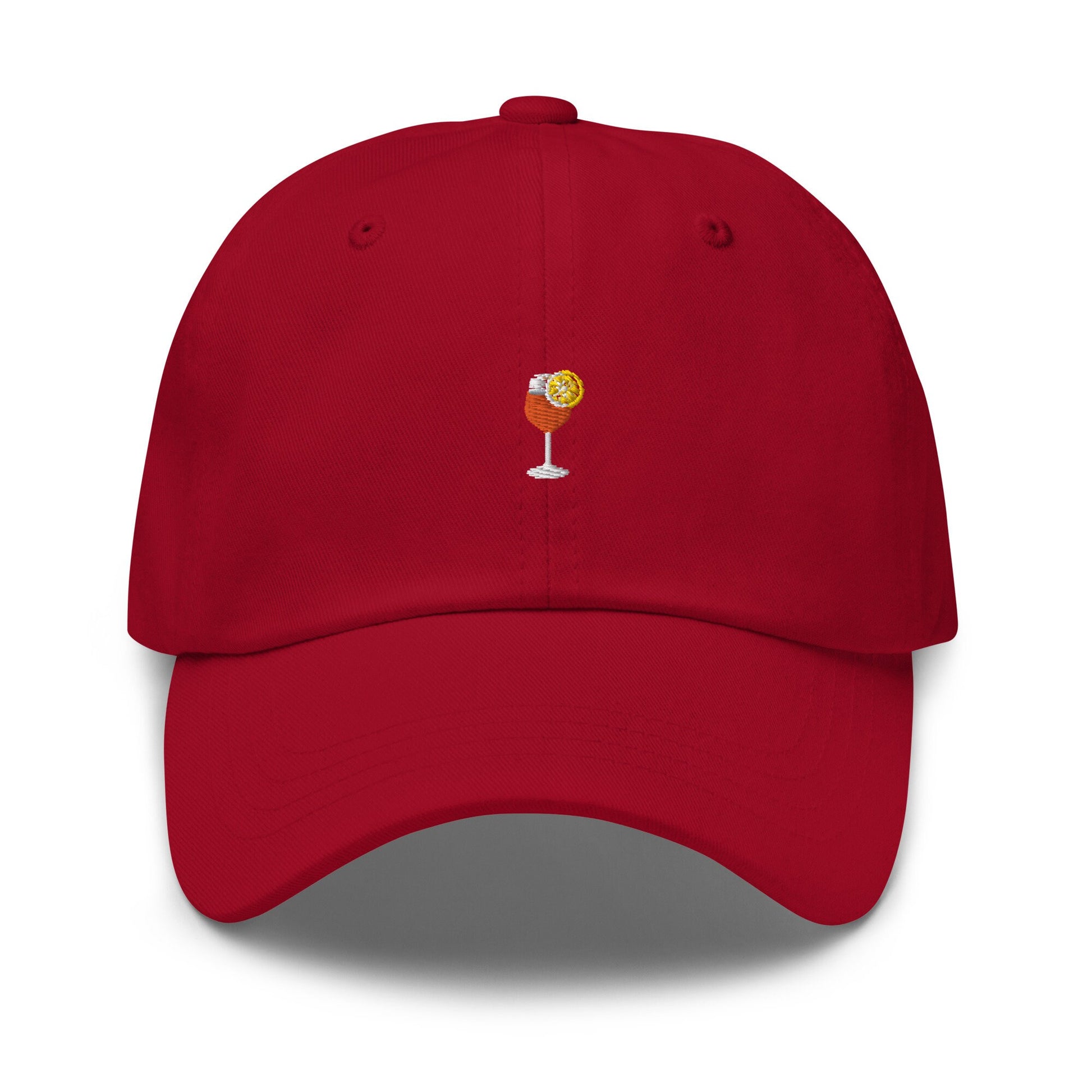 Aperol Spritz Hat - Trendy Cocktail Merch - Minimalist Embroidered Staff Cotton Hat