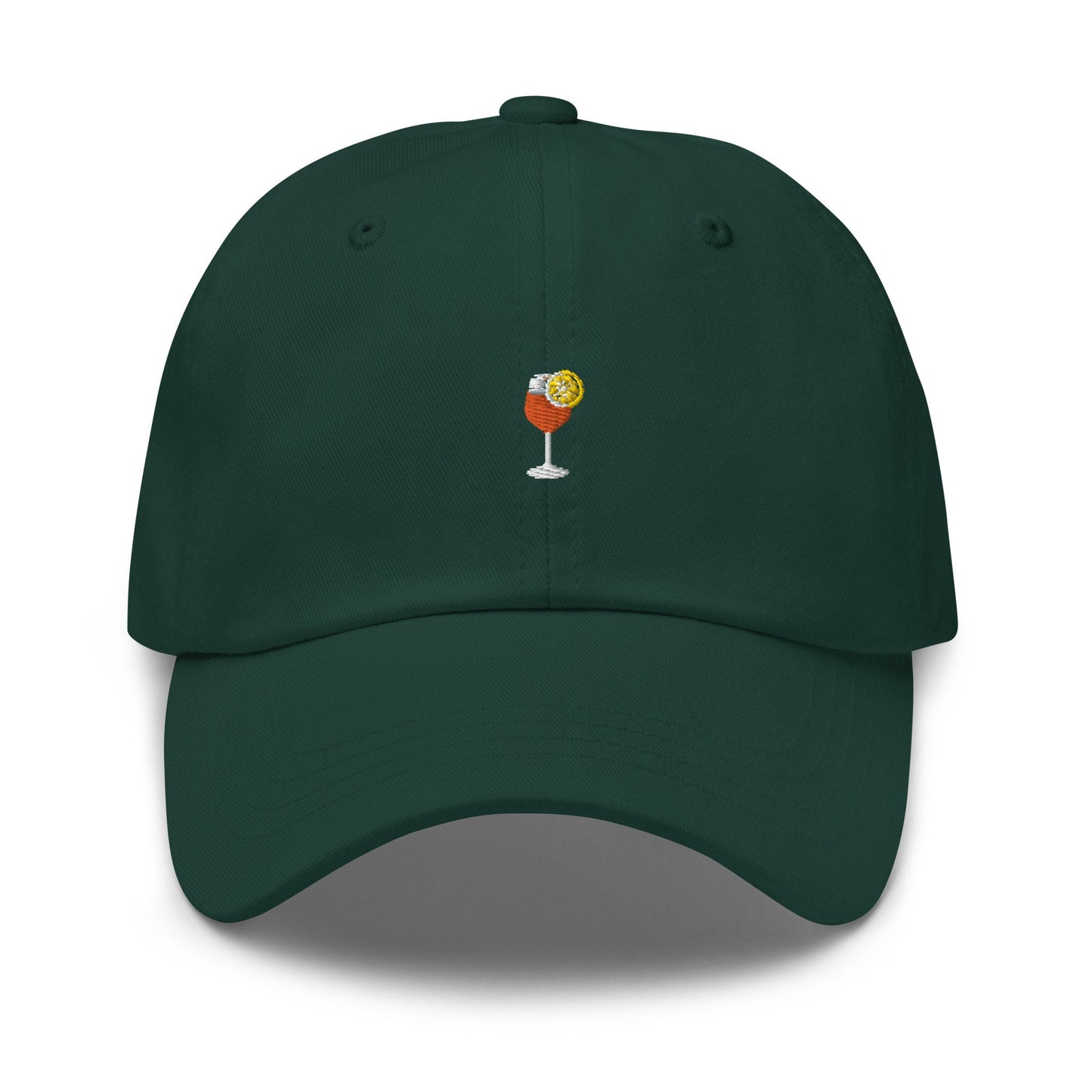 Aperol Spritz Hat - Trendy Cocktail Merch - Minimalist Embroidered Staff Cotton Hat