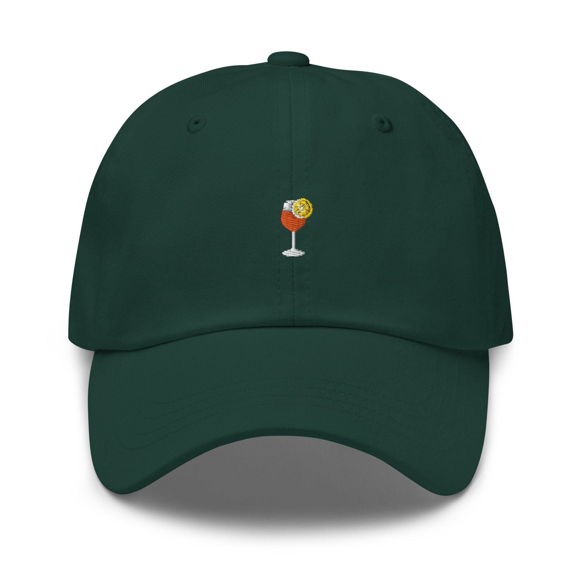 Aperol Spritz Hat - Trendy Cocktail Merch - Minimalist Embroidered Staff Cotton Hat