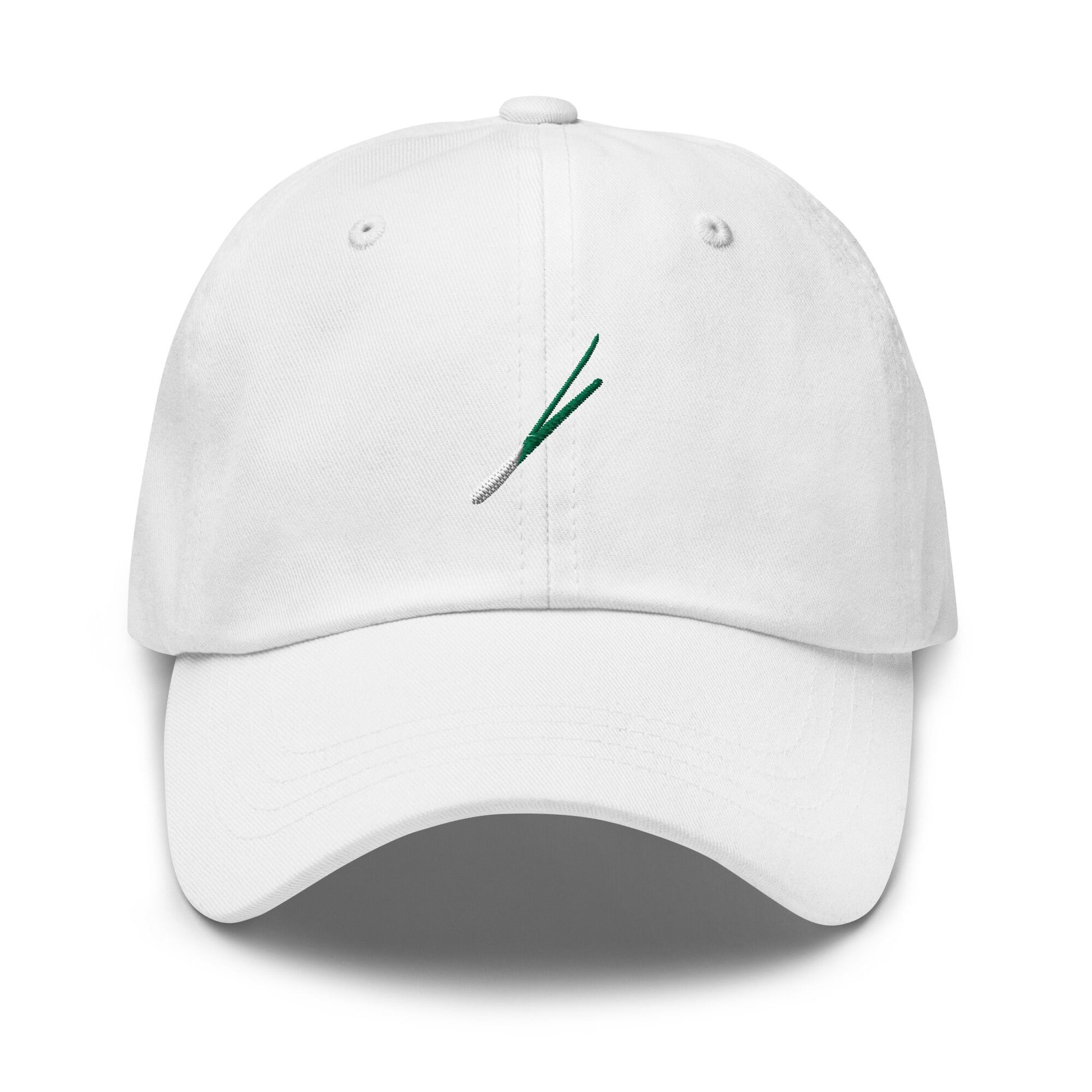Green Onion Hat - Scallion - Foodie Gift - Multiple Colors - Cotton Embroidered Cap