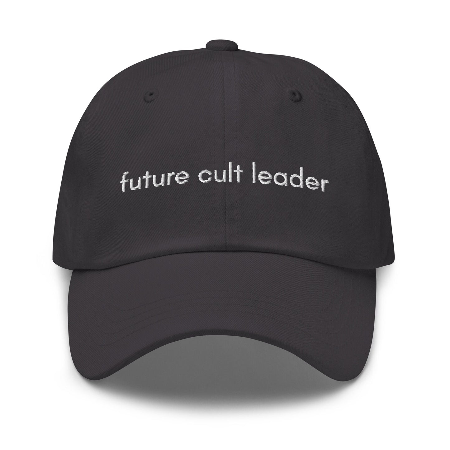 Cult Leader Hat - Funny Gift - Future Cult Leader - Multiple Colors - Cotton Embroidered Cap
