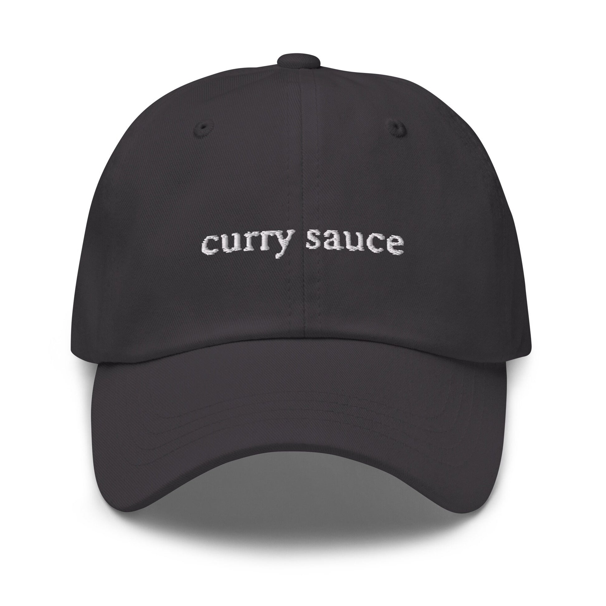 Curry Sauce Hat - Chinese Takeaway Food Fan Gift - Cotton Embroidered Dad Cap - Multiple Colors