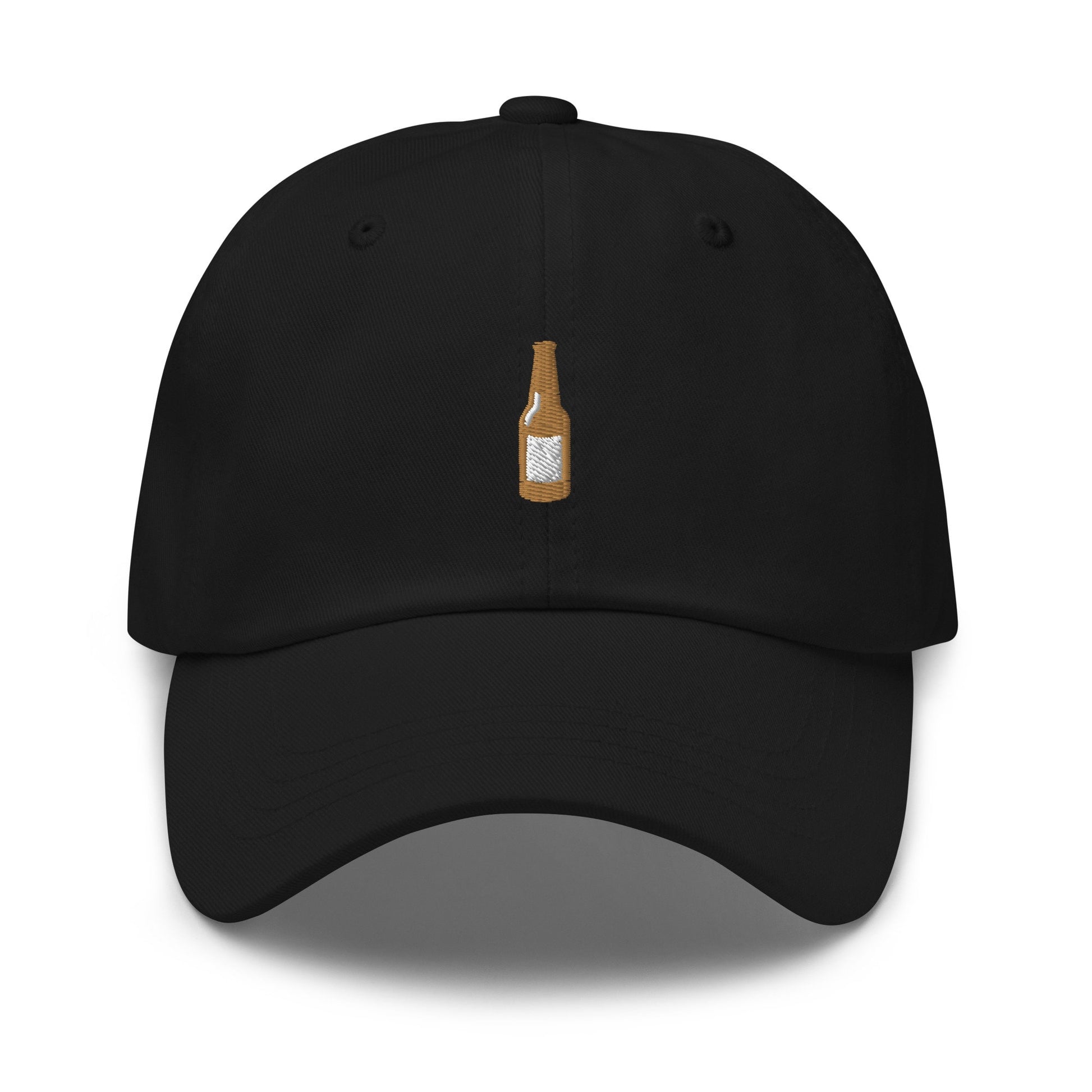 Beer Bottle Dad Hat - For Brew Fans, lager, pilsner, stout, IPA Drinkers - Minimalist Cotton Embroidery - Multiple Colors.