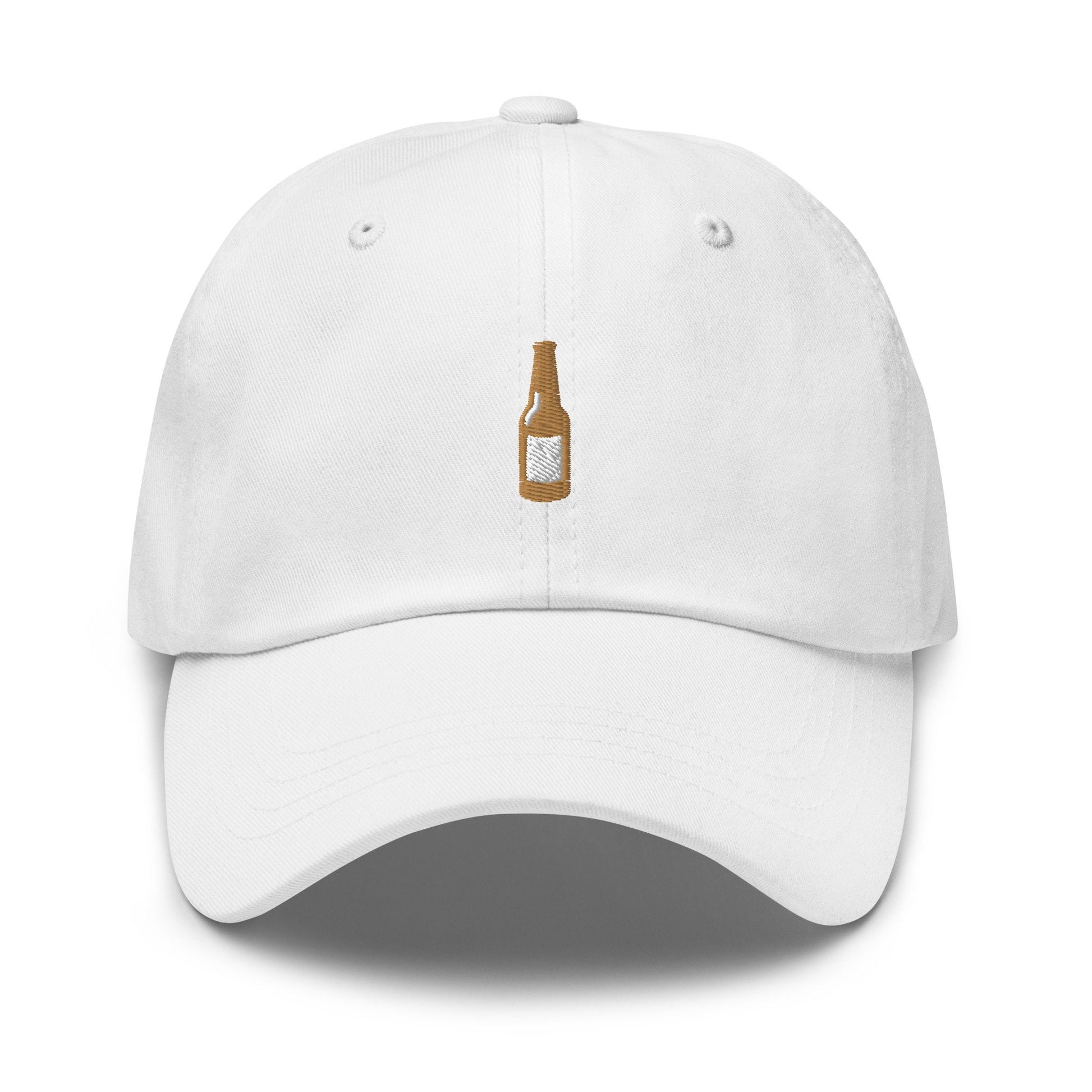 Beer Bottle Dad Hat - For Brew Fans, lager, pilsner, stout, IPA Drinkers - Minimalist Cotton Embroidery - Multiple Colors.
