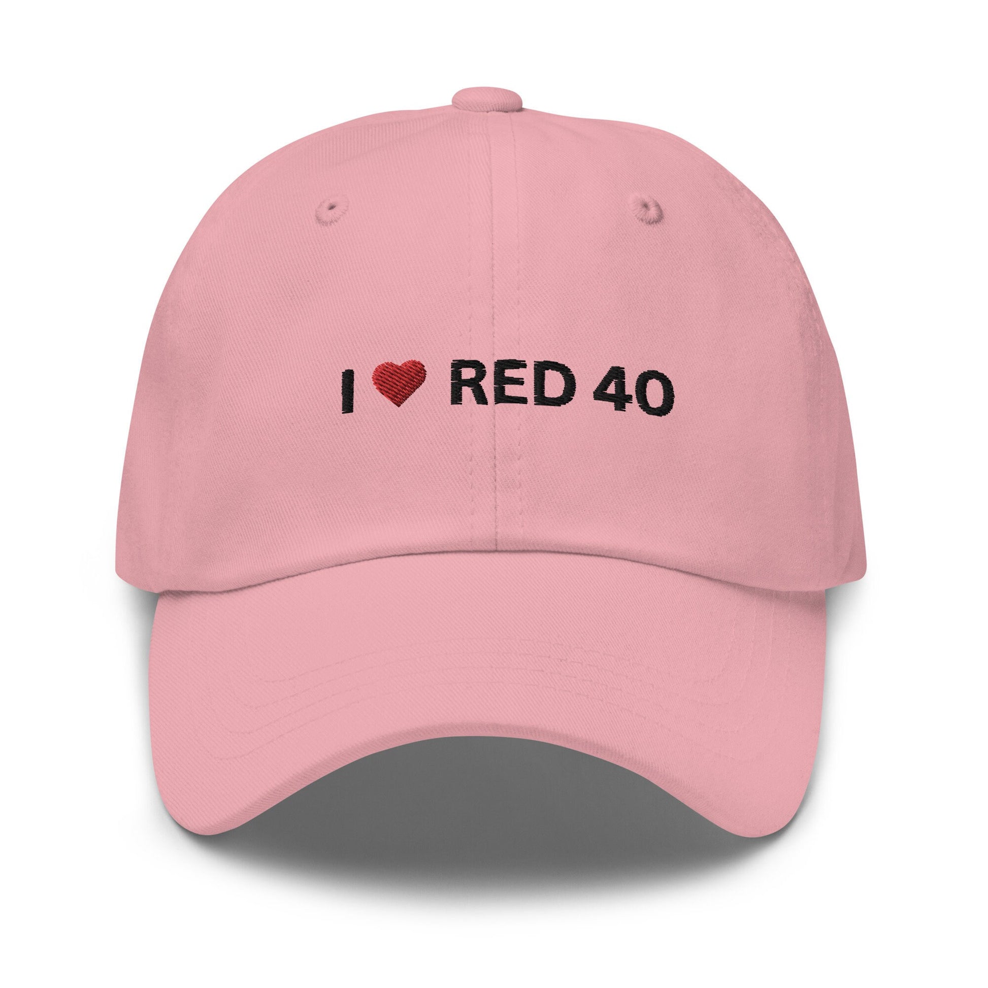 Red Dye 40 Hat - Health & Wellness - Cotton Embroidered Dad Cap