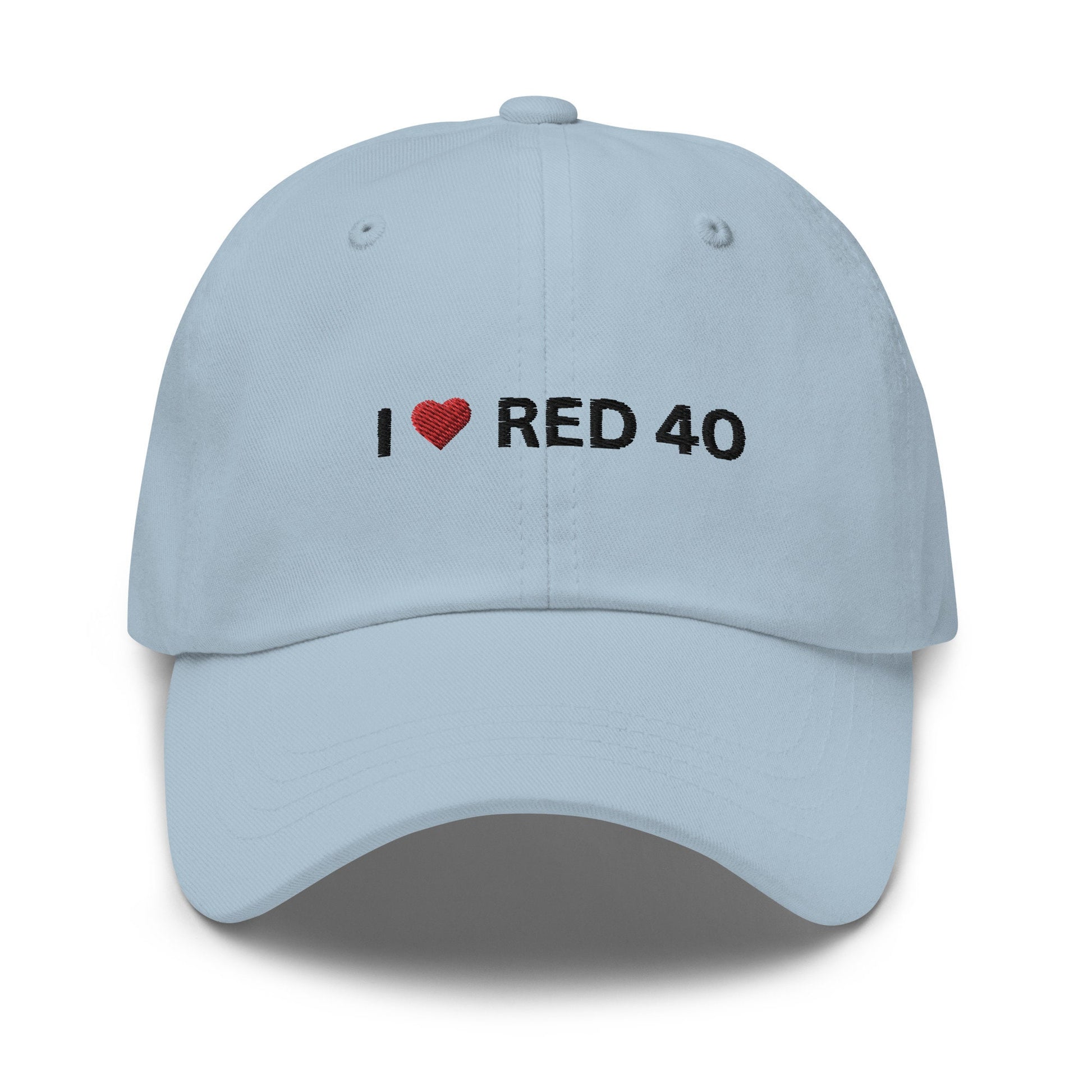 Red Dye 40 Hat - Health & Wellness - Cotton Embroidered Dad Cap