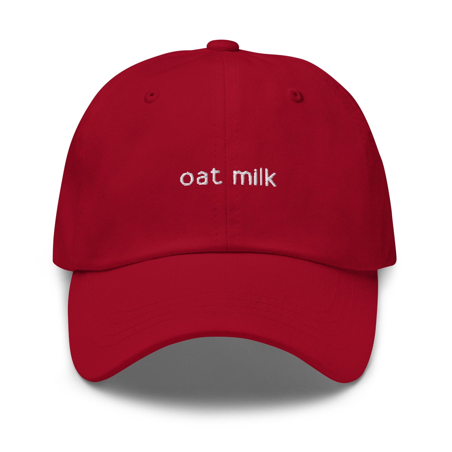 Oat Milk Hat - Non Dairy Alt Milk Stans - Embroidered Cotton Hat - Multiple Colors