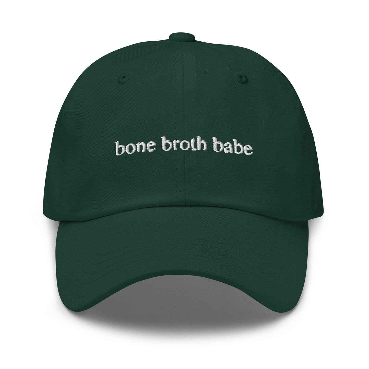 Bone Broth Babe Hat - Healthy Eating - Gifts for Her - Paleo -  Embroidered Cotton Hat - Multiple Colors