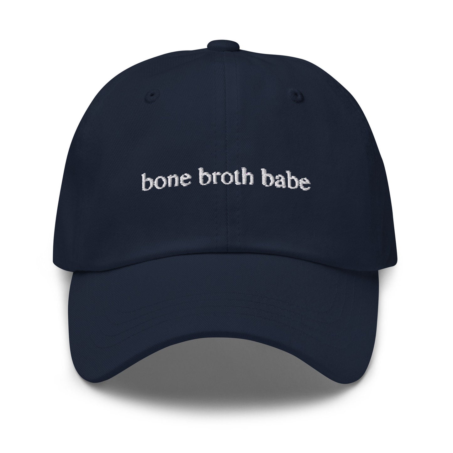 Bone Broth Babe Hat - Healthy Eating - Gifts for Her - Paleo -  Embroidered Cotton Hat - Multiple Colors