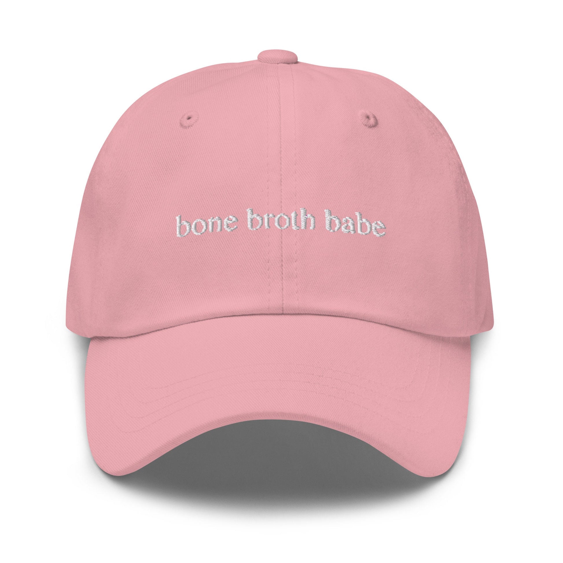 Bone Broth Babe Hat - Healthy Eating - Gifts for Her - Paleo -  Embroidered Cotton Hat - Multiple Colors