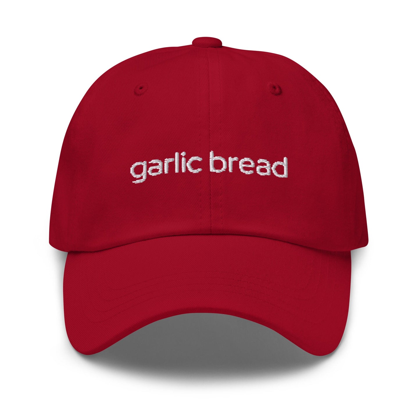 Garlic Bread Hat - Italian Start Gift - Garlic, Parm, Mozzarella, Butter, Olive Oil -  Embroidered Cotton Hat - Multiple Colors