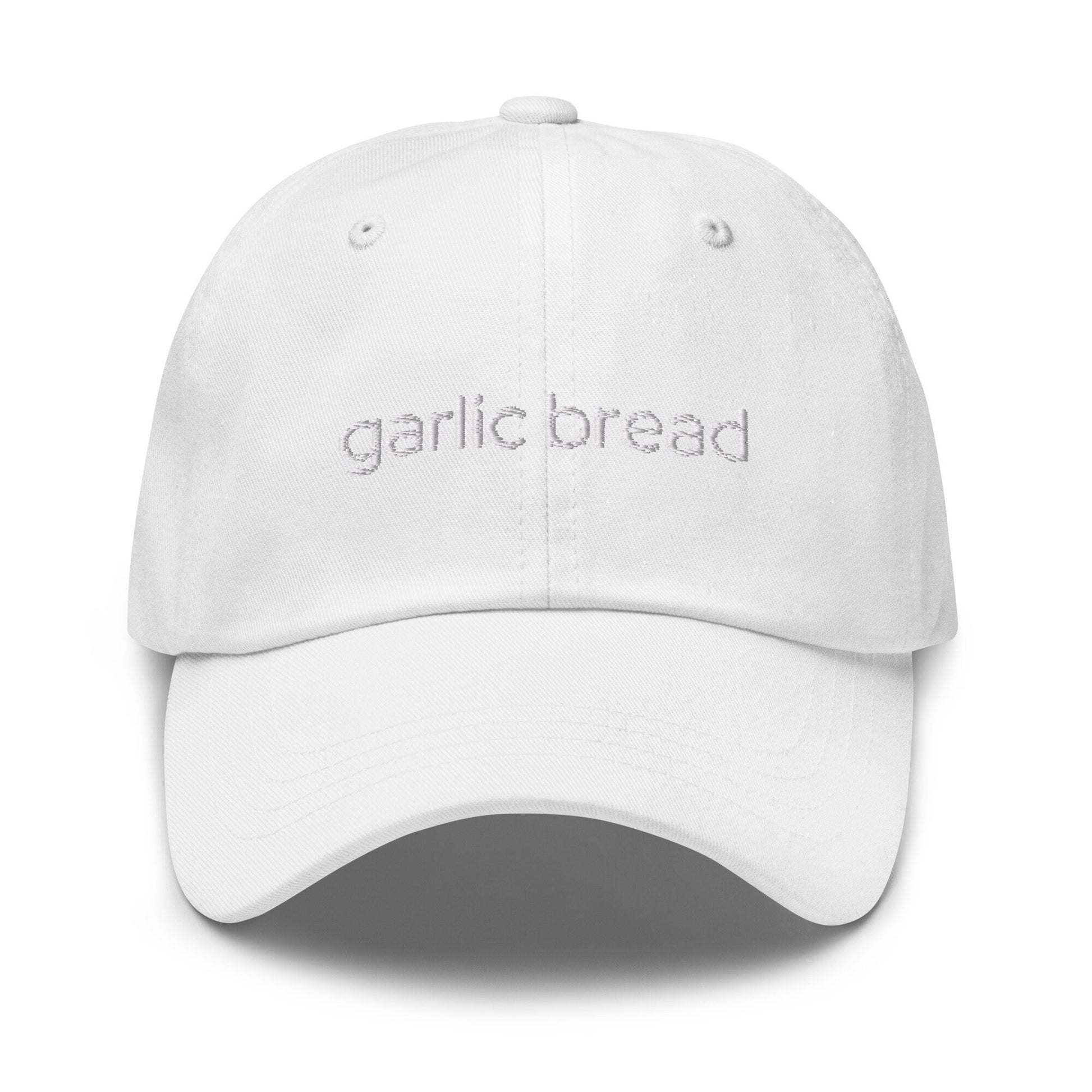 Garlic Bread Hat - Italian Start Gift - Garlic, Parm, Mozzarella, Butter, Olive Oil -  Embroidered Cotton Hat - Multiple Colors